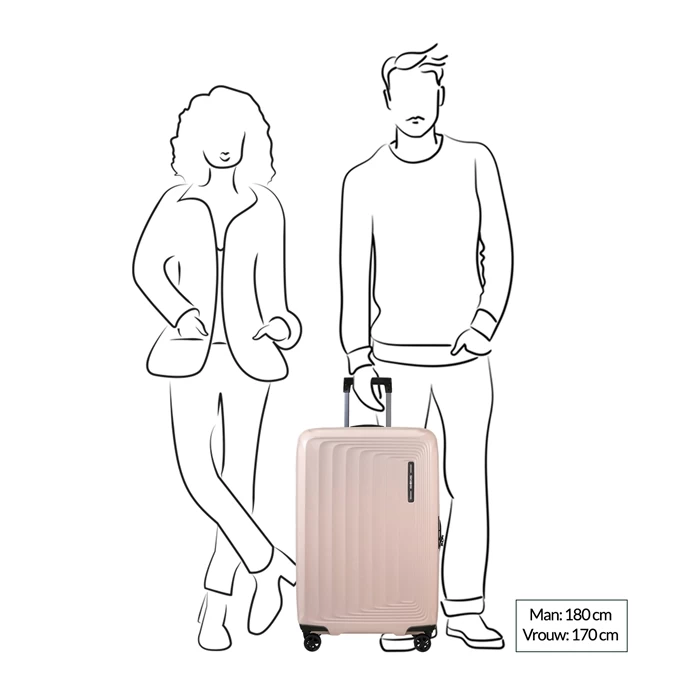 Samsonite Nuon Spinner 69 Exp Matt Powder Pink 4 Samsonite Nuon Spinner 69 Exp Matt Powder Pink - Afbeelding 2