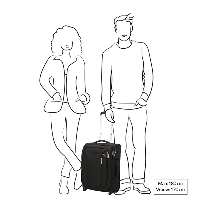 Samsonite Respark Upright 55 Expandable Ozone Black 4 Samsonite Respark Upright 55 Expandable Ozone Black - Afbeelding 2