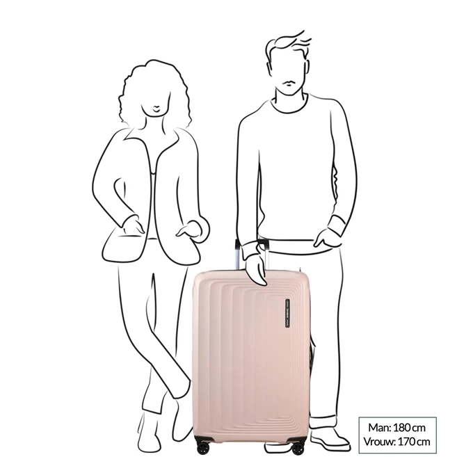 Samsonite Nuon Spinner 81 Exp Matt Powder Pink 4 Samsonite Nuon Spinner 81 Exp Matt Powder Pink - Afbeelding 2