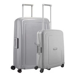 Samsonite S'Cure Spinner 55 + 75 Set Silver