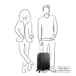 Samsonite S'Cure Spinner 55 + 75 Set Silver 18 Samsonite S'Cure Spinner 55 + 75 Set Silver -Samsonite Winkel image 1755