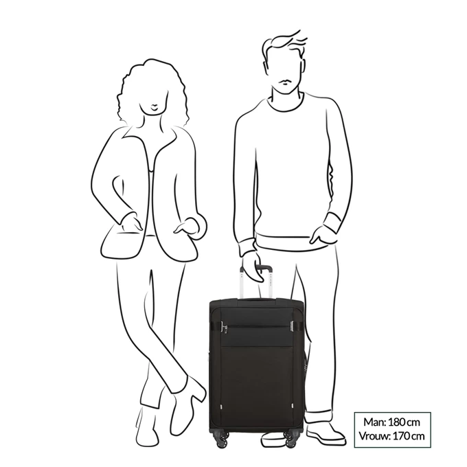 Samsonite Citybeat Spinner 66 Exp Black 4 Samsonite Citybeat Spinner 66 Exp Black - Afbeelding 2