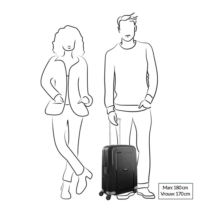 Samsonite S'Cure Spinner 55 Dark Blue 4 Samsonite S'Cure Spinner 55 Dark Blue - Afbeelding 2