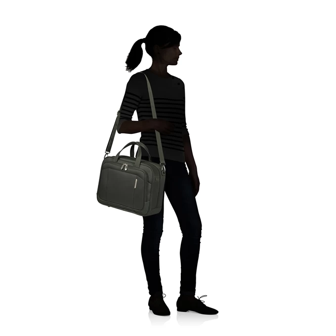 Samsonite Respark Laptop Shoulder Bag Forest Green 4 Samsonite Respark Laptop Shoulder Bag Forest Green - Afbeelding 2